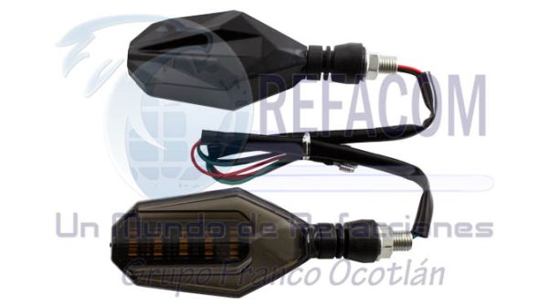 D-128N-YB DIRECCIONAL NEGRO LED AMARILLO/BLANCO 12V
