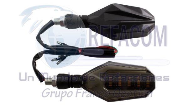 D-128N-YR DIRECCIONAL NEGRO LED AMARILLO/ROJO 12V